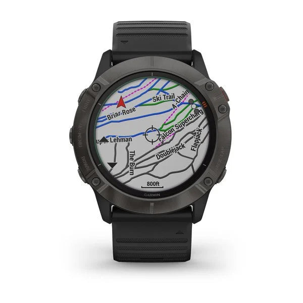 【美品】Garmin ガミン Fenix 6 Pro Dual Power fenix6-solar-ti-mineral-blue-