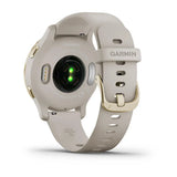 Light Gold Stainless Steel Bezel with Light Sand Case and Silicone Band